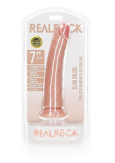 RealRock Slim Realistic Dildo 7 Inch Light