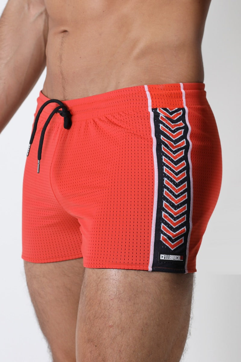 Cellblock 13 Kennel Club Spitfire Reversible Shorts Orange