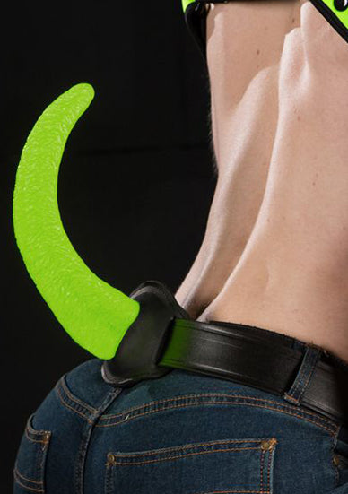 Square Peg Woofy Show Tail Puppy Lime