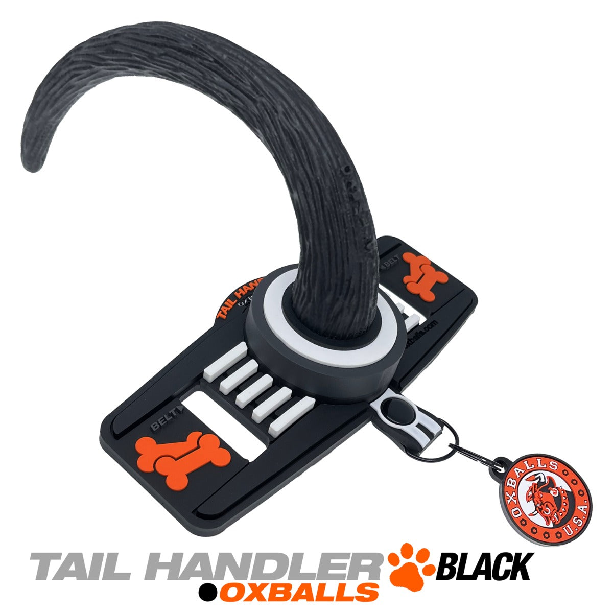 Oxballs TAIL HANDLER Belt Strap Show Tail Black