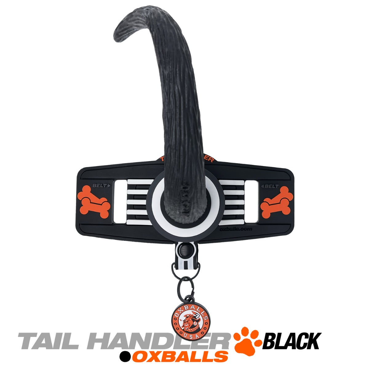 Oxballs TAIL HANDLER Belt Strap Show Tail Black