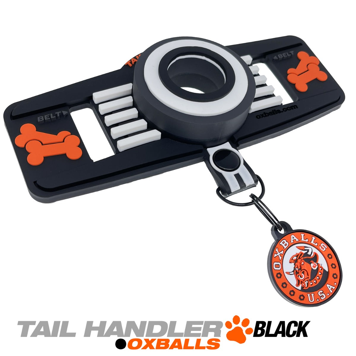Oxballs TAIL HANDLER Belt Strap Show Tail Black