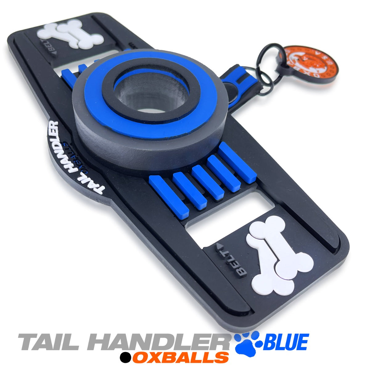 Oxballs TAIL HANDLER Belt Strap Show Tail Blue