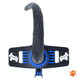 Oxballs TAIL HANDLER Belt Strap Show Tail Blue