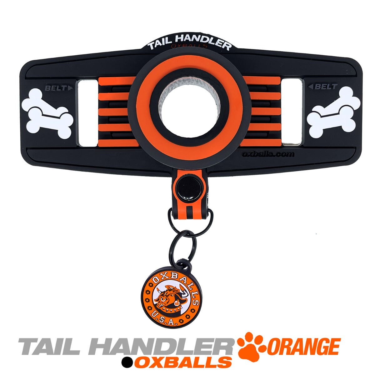 Oxballs TAIL HANDLER Belt Strap Show Tail Orange