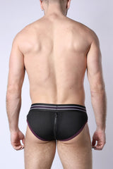 Cellblock 13 Take Down Zipper Brief Purple