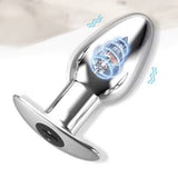 Command Stainless Steel Vibrating Butt Plug 4 Inch