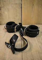 Mr S Leather Wrist to Ball Restraint Black