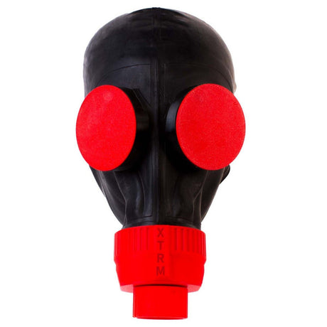 XTRM XP5 Rubber Gas Mask Black Red